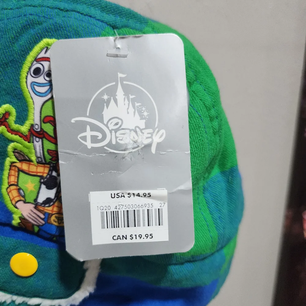 Disney Green and Blue Trapper Hat with Ear Flaps